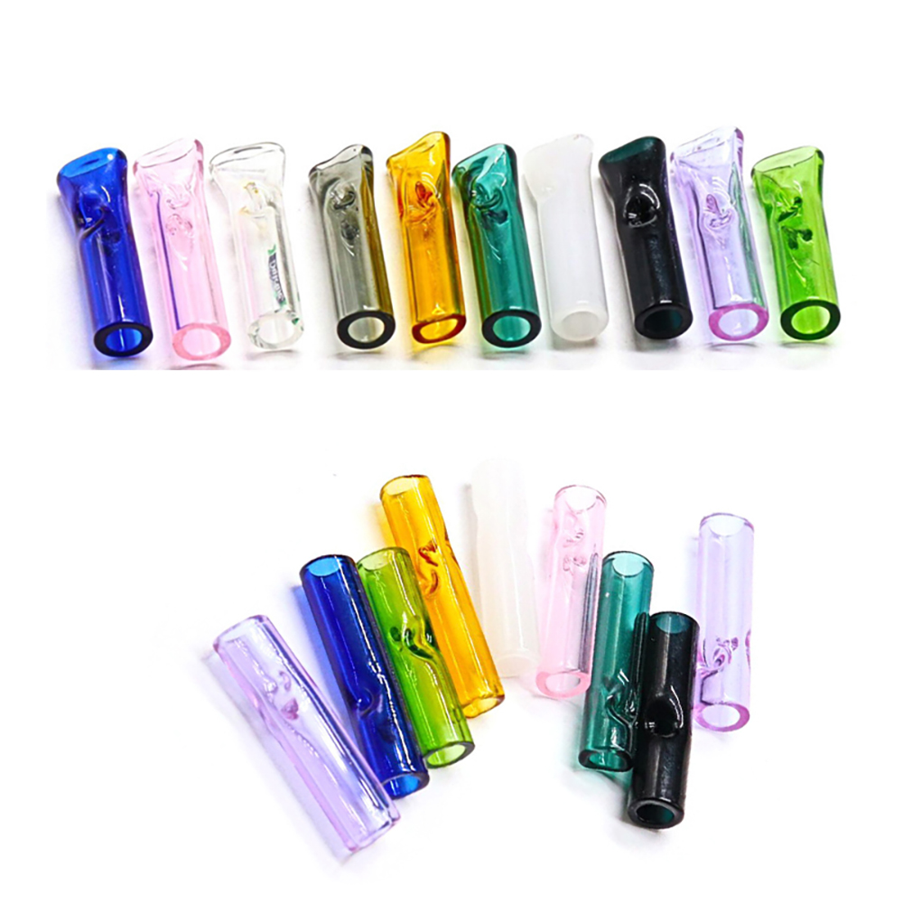 Accessories For Vaping - 6 ชิ้น/ล็อตReusableหญ้าปากเป่าแก้วหลอดRollingกรองซิการ์แบบพกพาเส้นผ่านศูนย์กลางรอบเคล็ดลับ 8 มม.12 มม.เคล็ดลับ