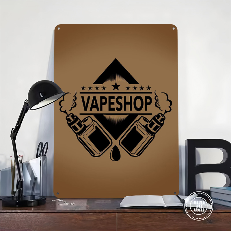 ป้ายโลหะวินเทจสไตล์เรโทรสำหรับ - Vaping Shop บทวิจารณ์และราคา
