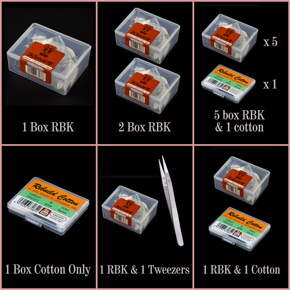 Original VAPJOY DIY Rebuild Ki - Vape Coil Replacement บทวิจารณ์และราคา