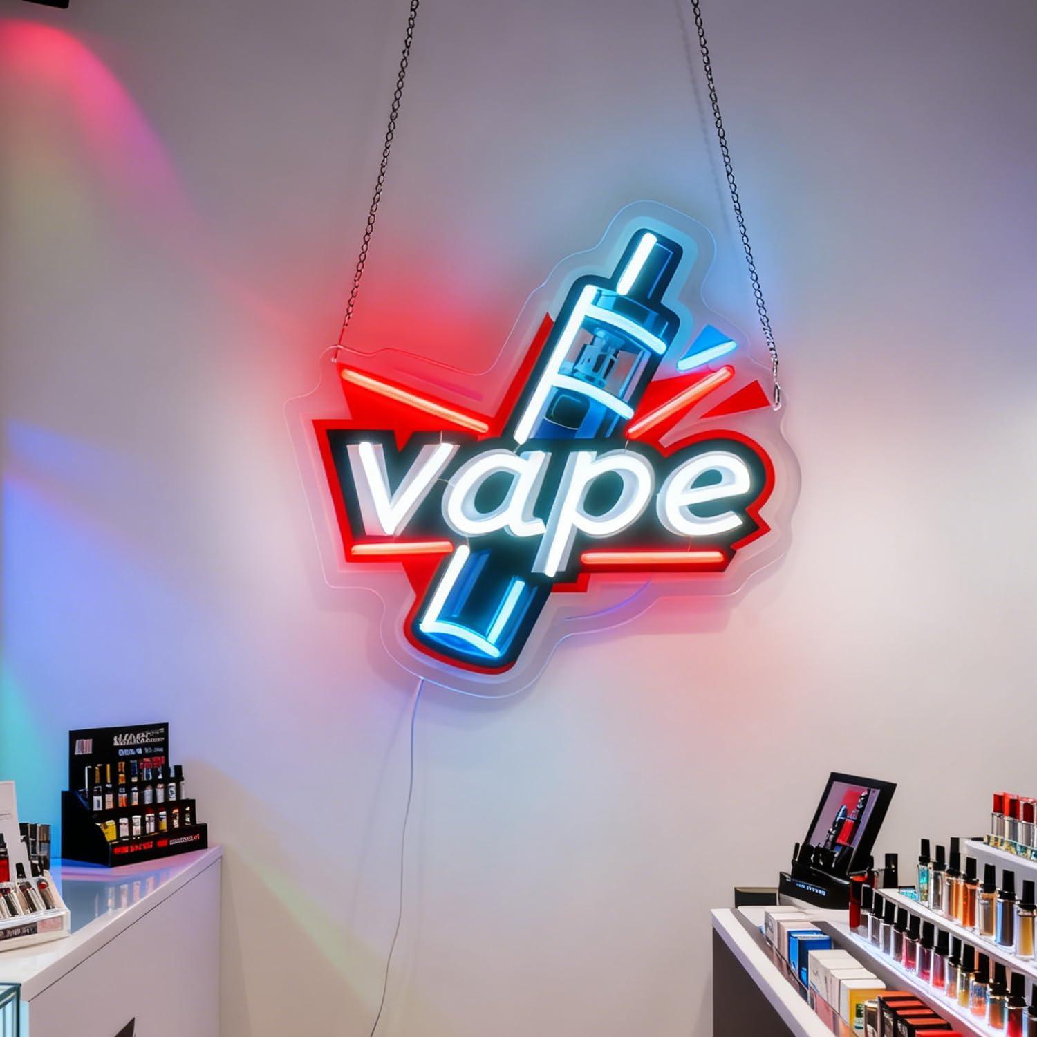 ป้ายไฟนีออนแบบ USB ปรับความสว่ - Vaping Store บทวิจารณ์และราคา