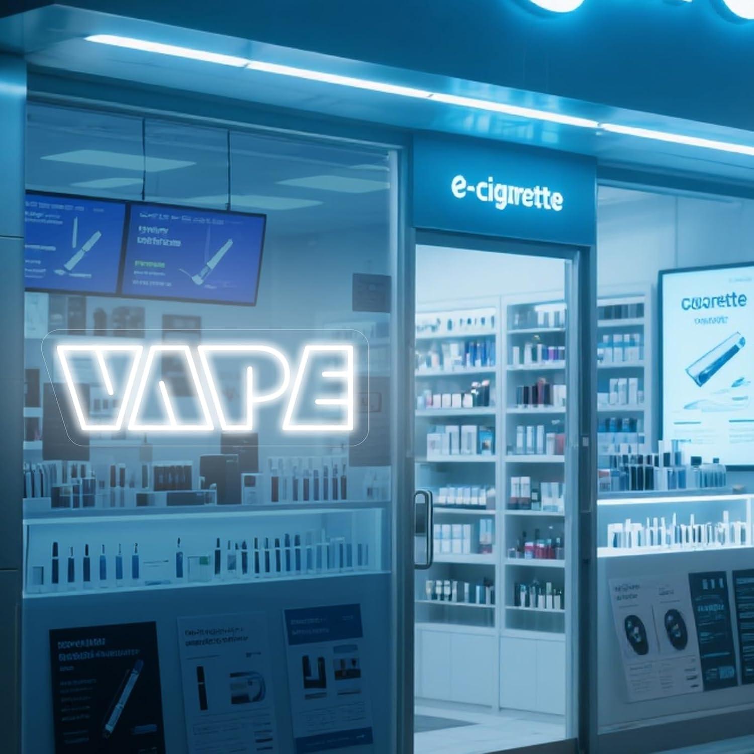 ป้ายไฟนีออน VAPE แบบ USB ปรับค - Vaping Store บทวิจารณ์และราคา