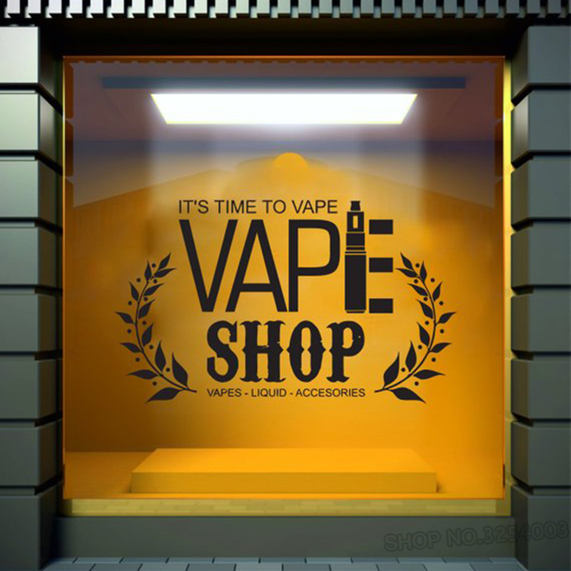 Vape Shop คำ Wall Decal สติกเก - Vaping Store บทวิจารณ์และราคา